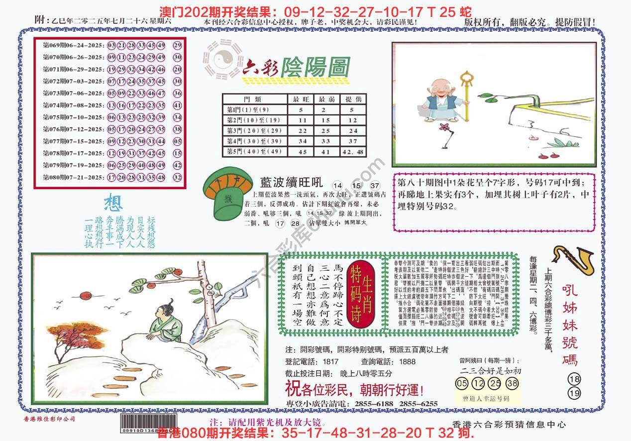 六彩阴阳图