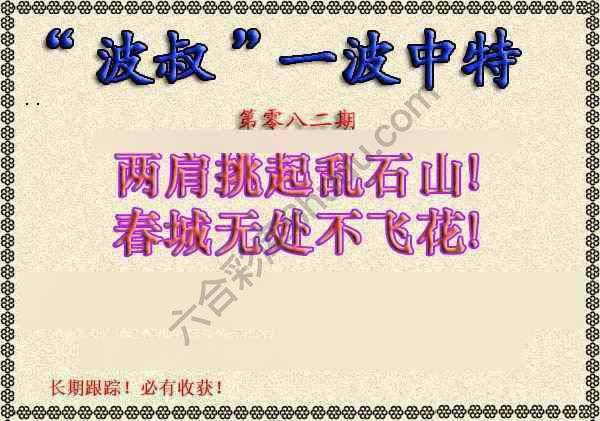 波叔一波中特