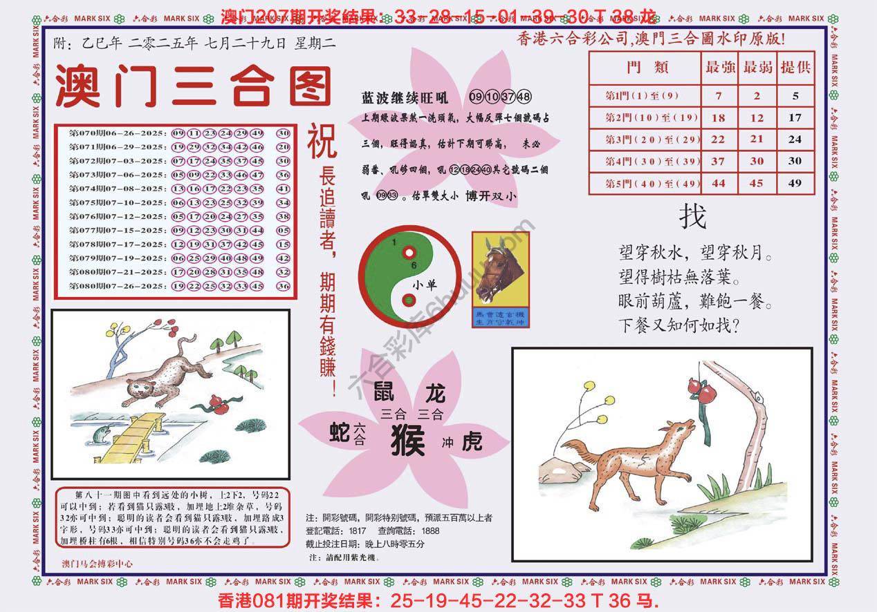 澳门三合图