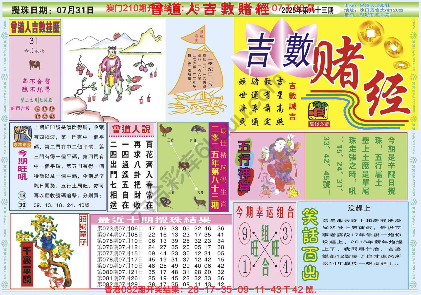 曾道人吉数赌经