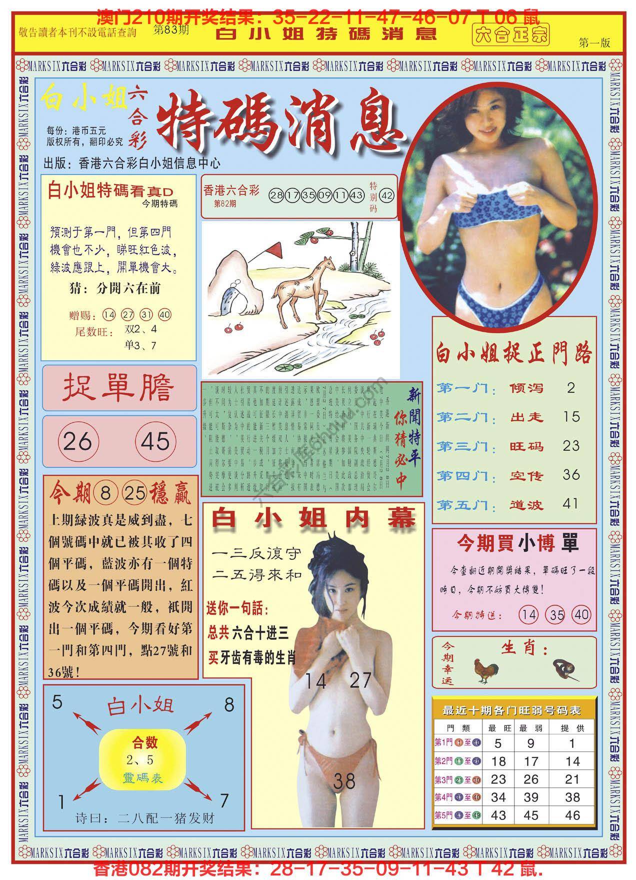 白小姐特码消息