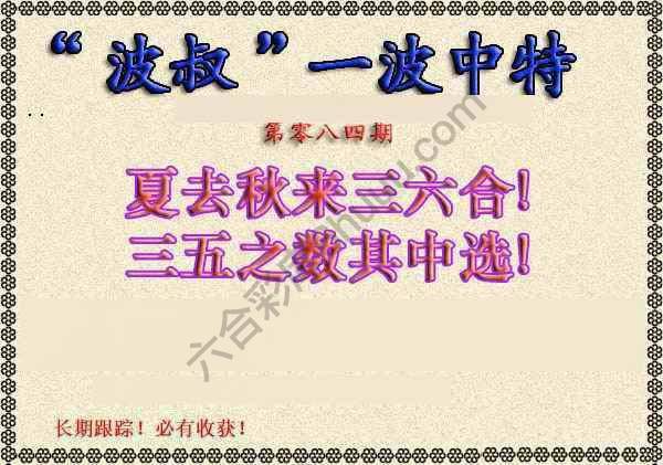 波叔一波中特