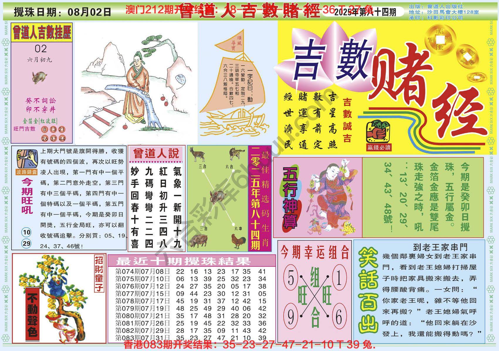 曾道人吉数赌经
