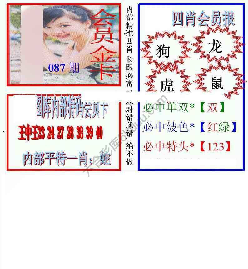 马经四肖会员报