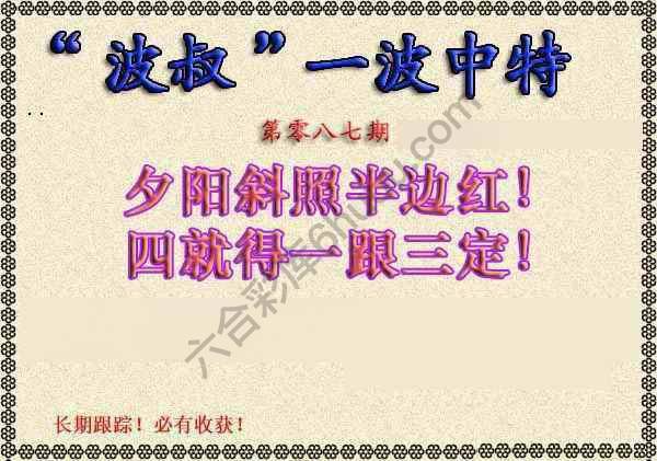波叔一波中特
