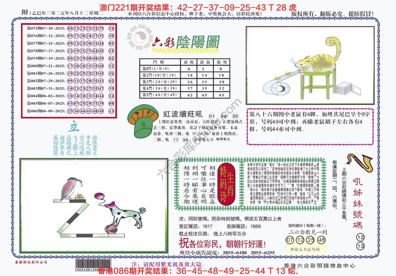 六彩阴阳图
