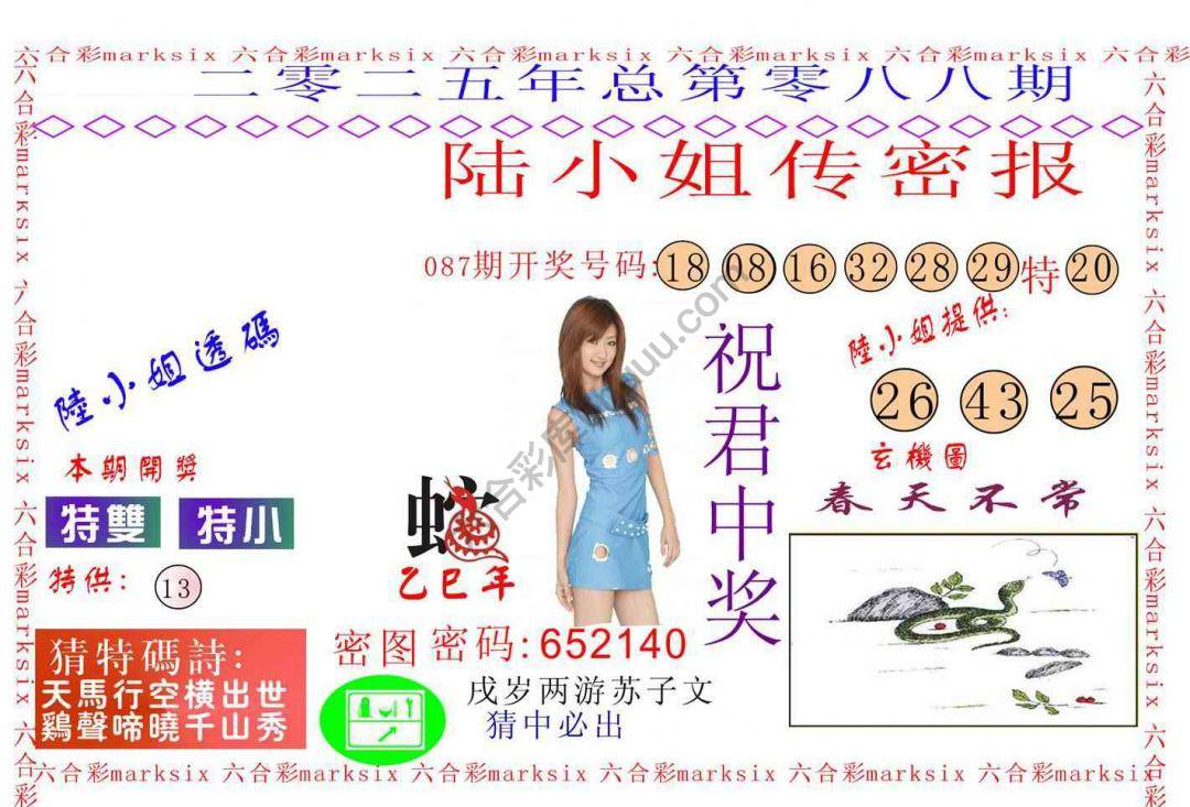 陆小姐传密