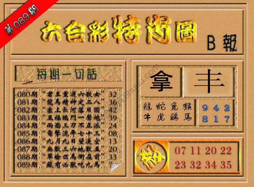 六合彩特肖图