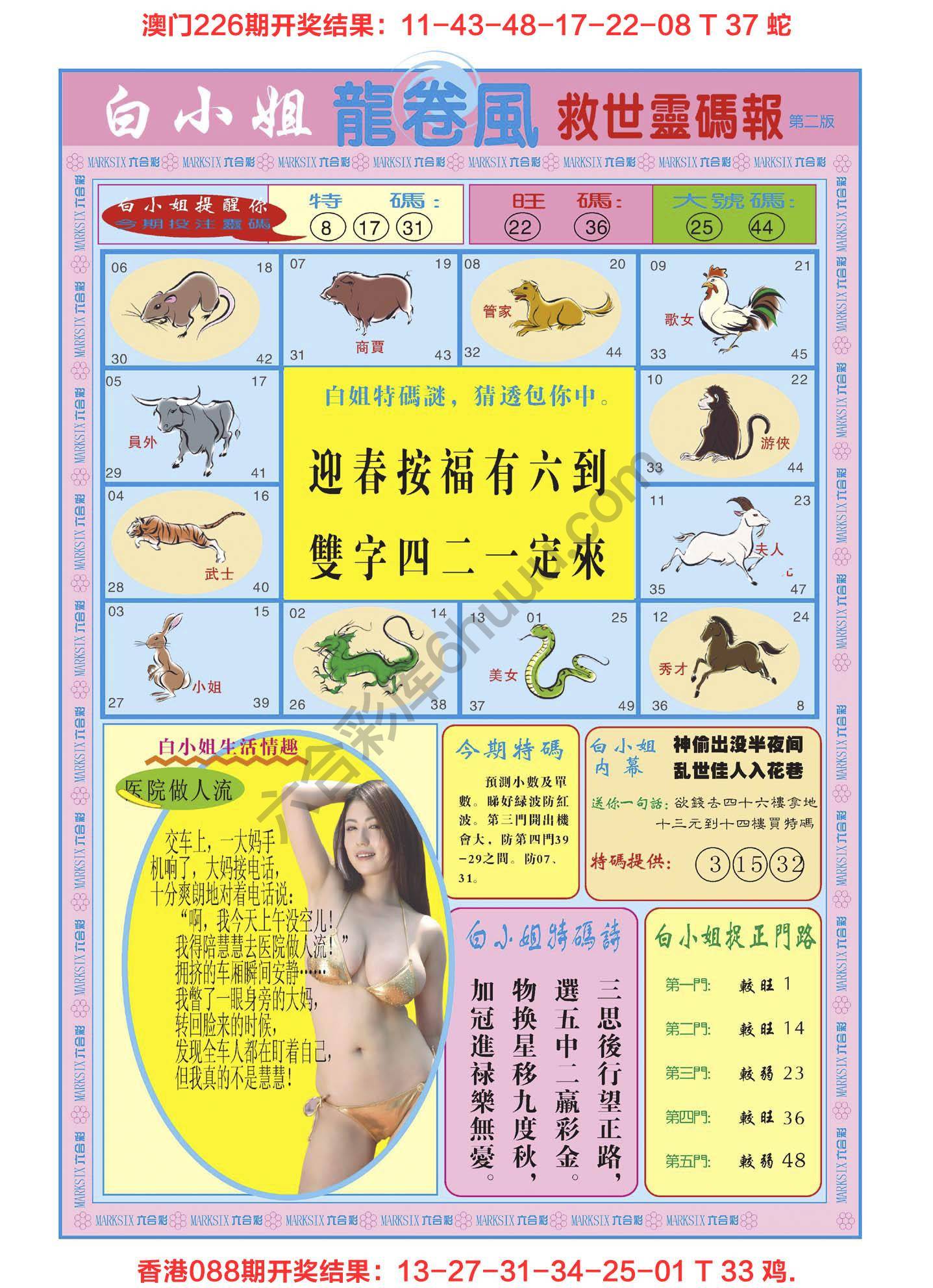 白小姐救世灵码报