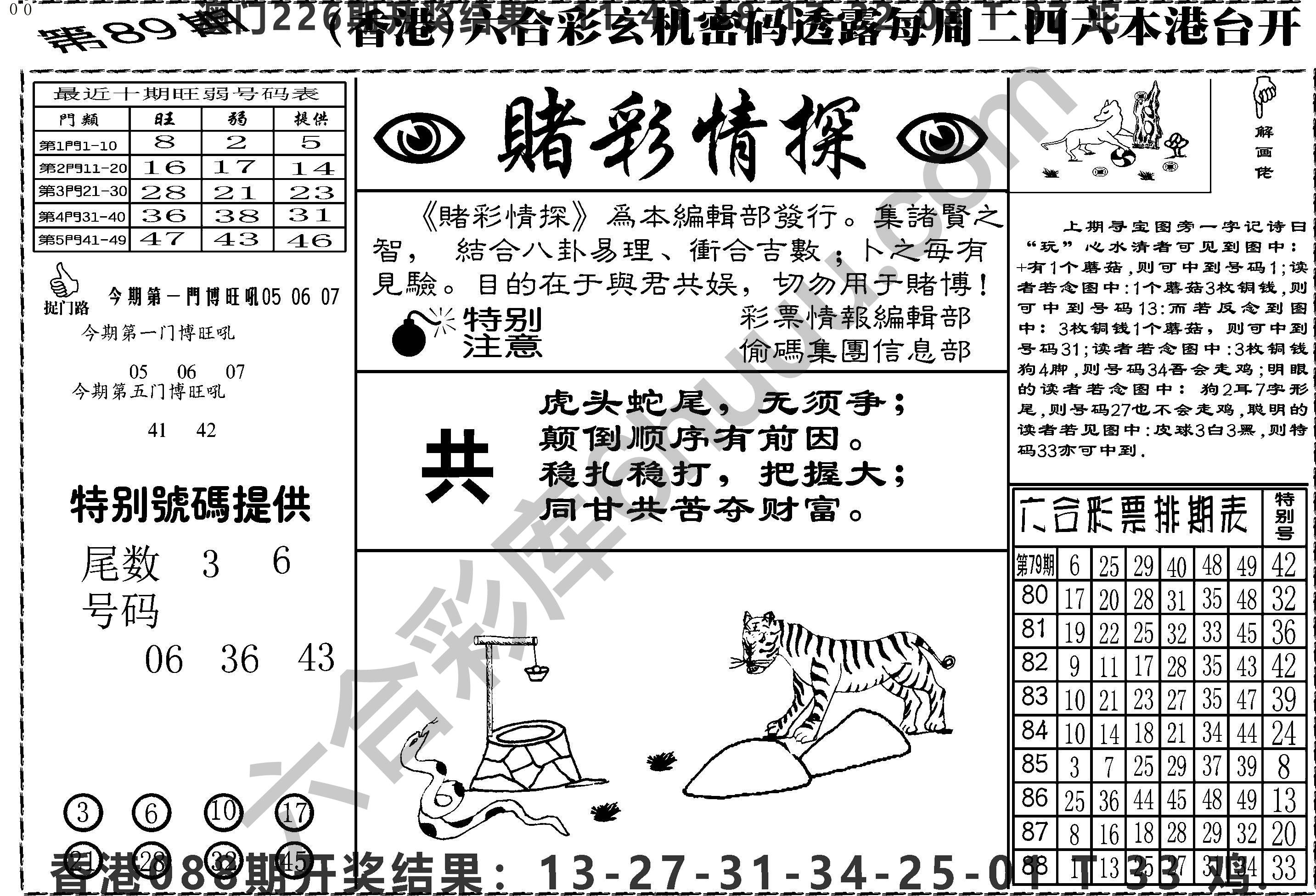 赌彩情探