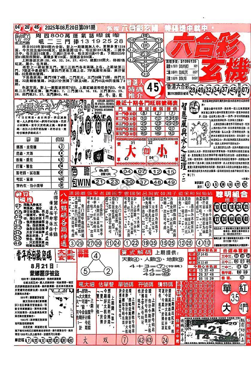 六合彩玄机