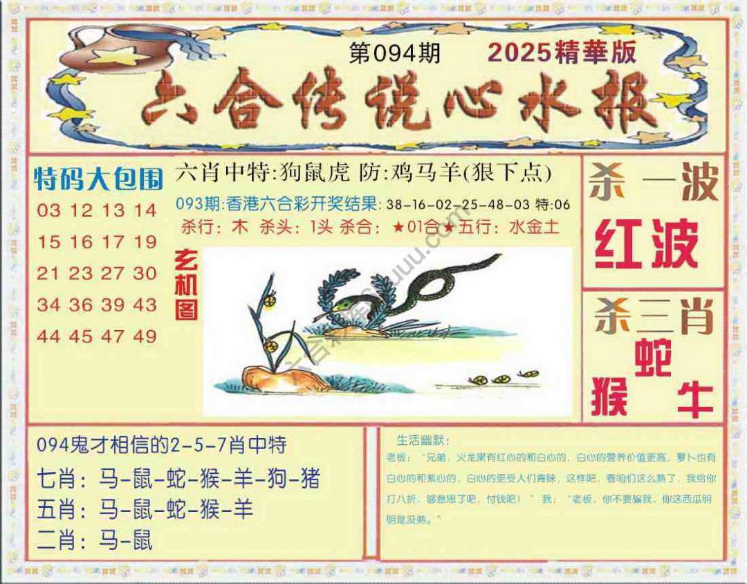 六合传说心水报