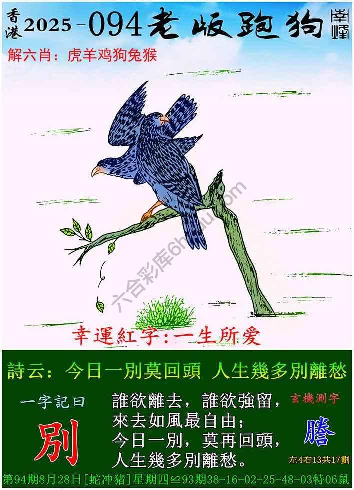 老版跑狗图