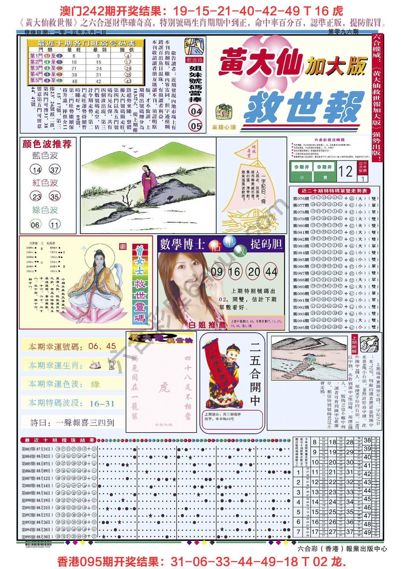 黄大仙救世报（加大版）