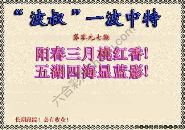 波叔一波中特