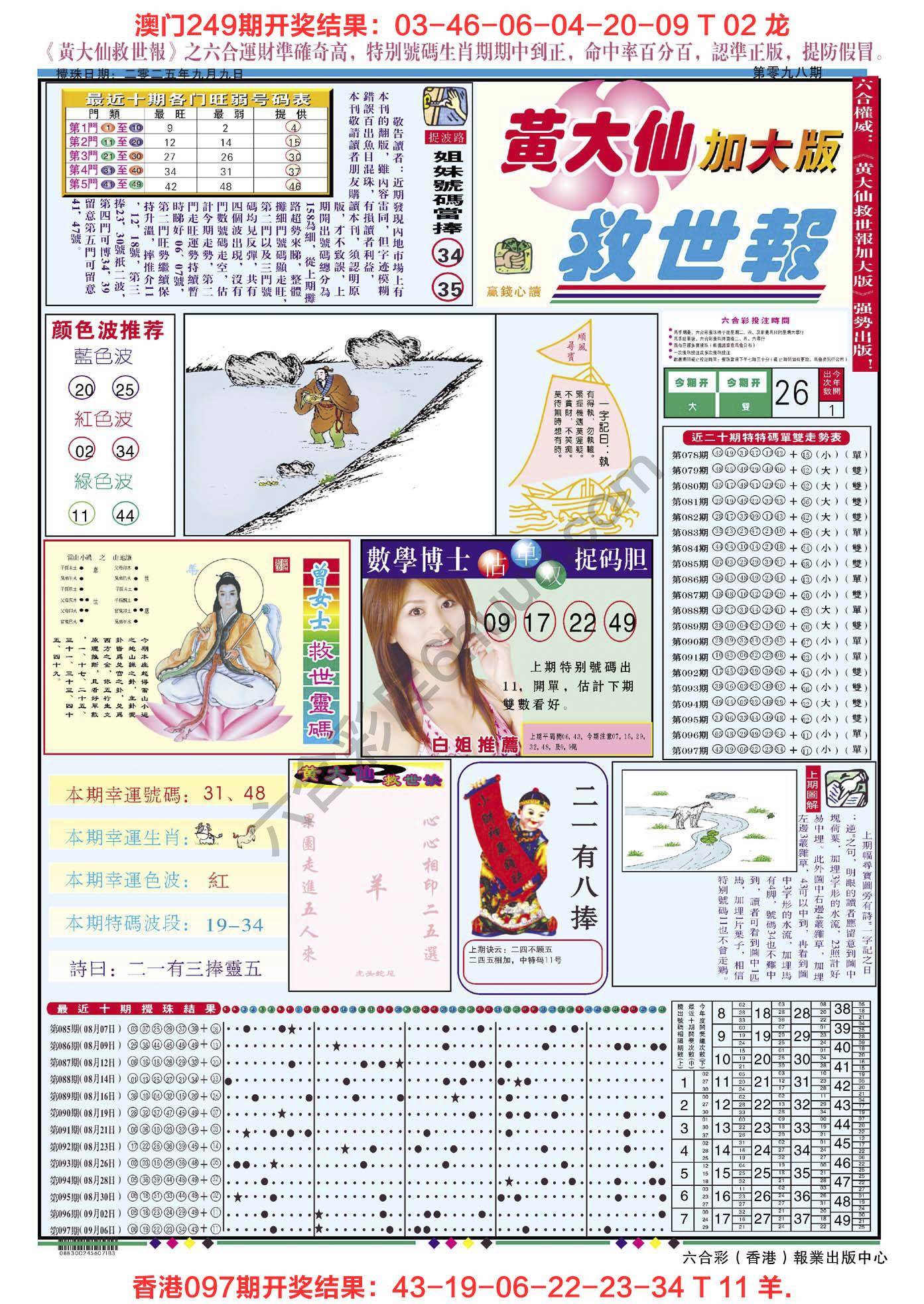 黄大仙救世报（加大版）