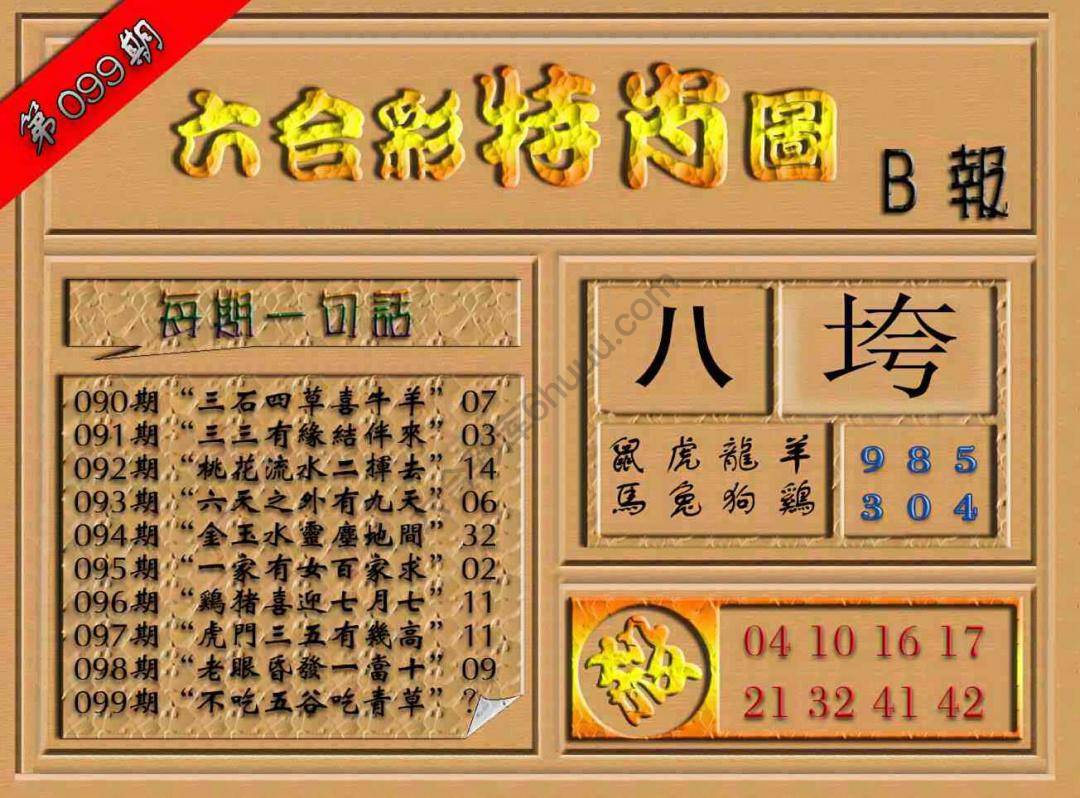 六合彩特肖图
