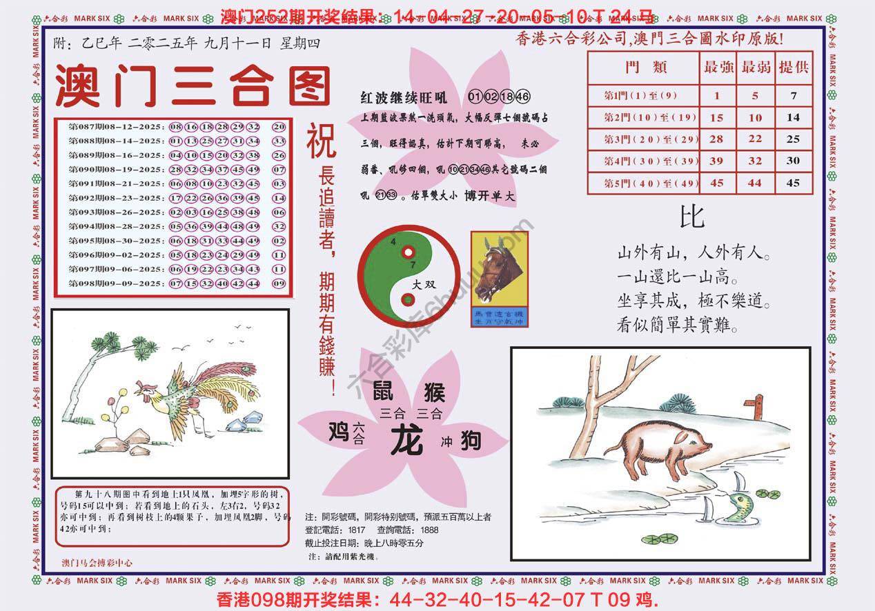 澳门三合图