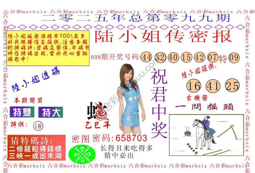 陆小姐传密