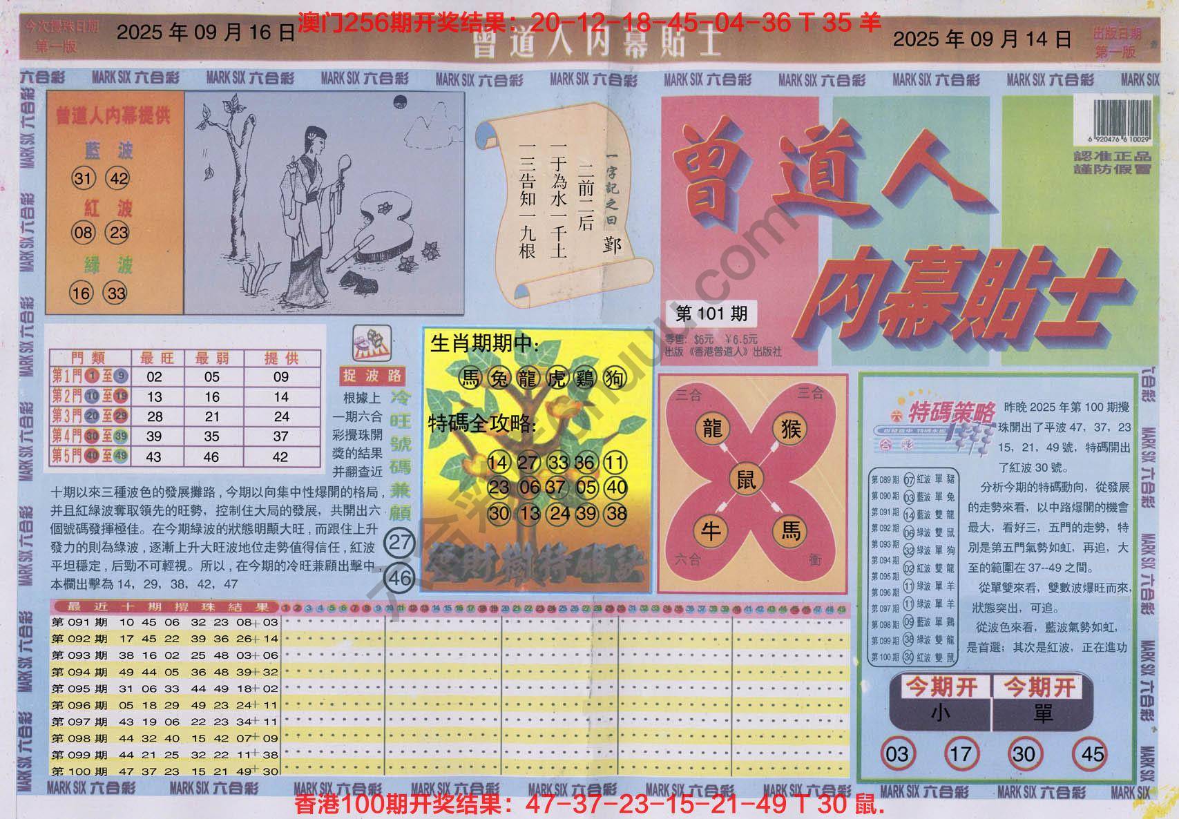 曾道人内幕贴士