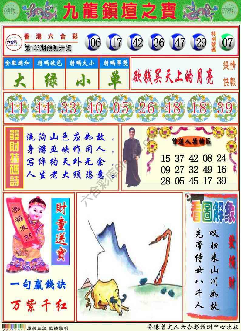 九龙挂牌解特码