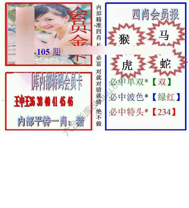 马经四肖会员报