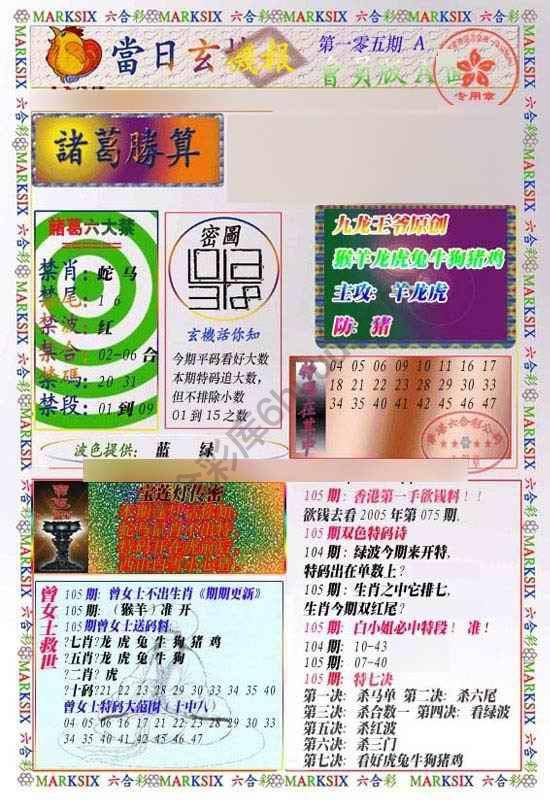 当日玄机报