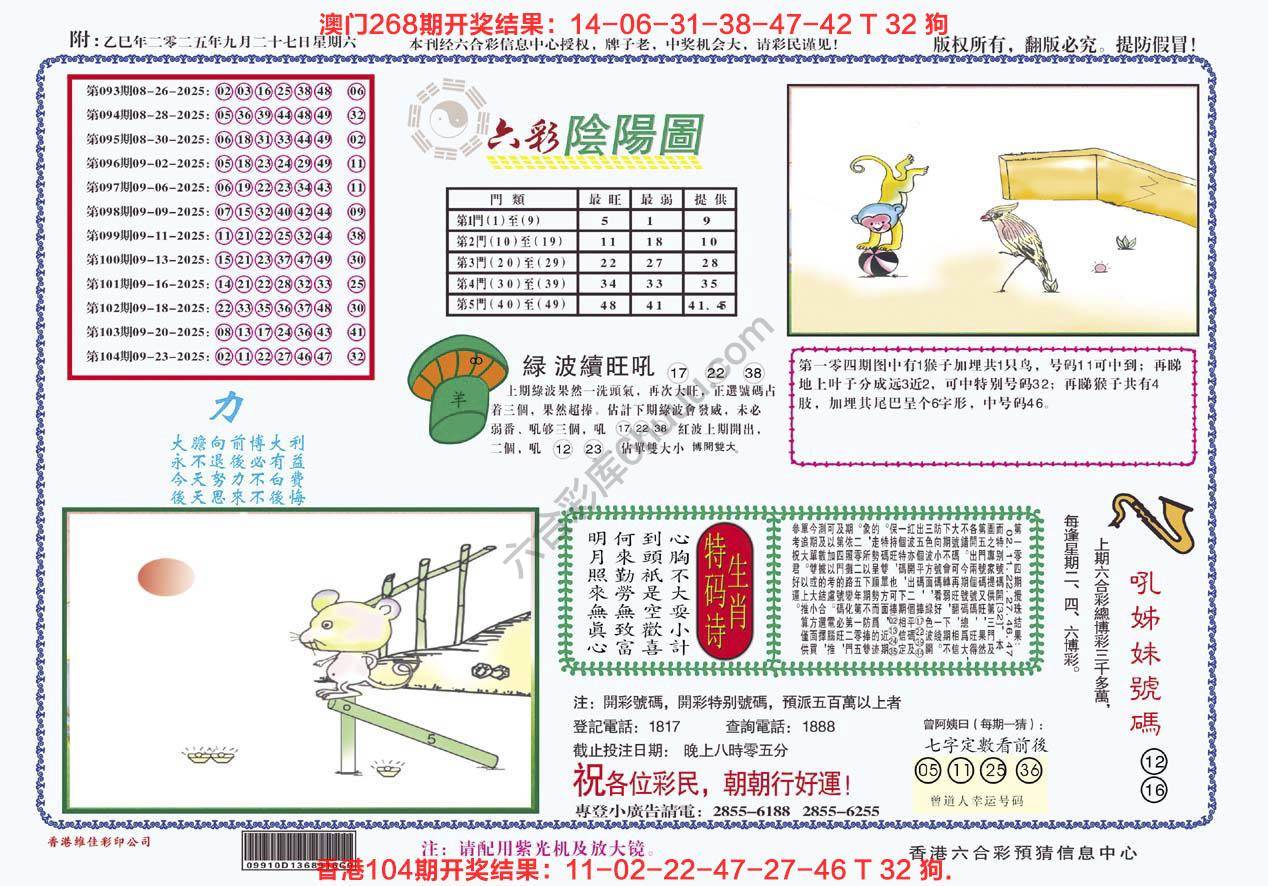 六彩阴阳图