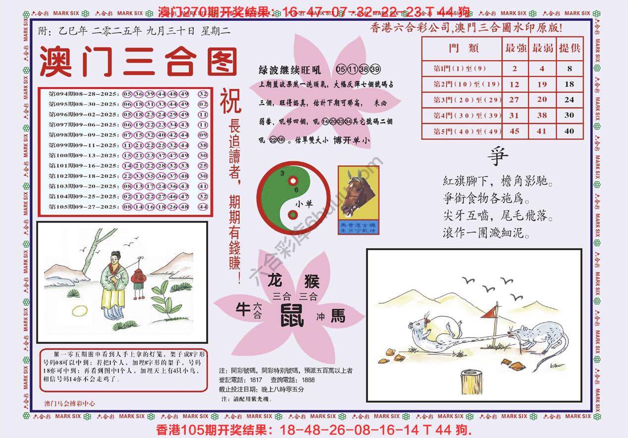 澳门三合图