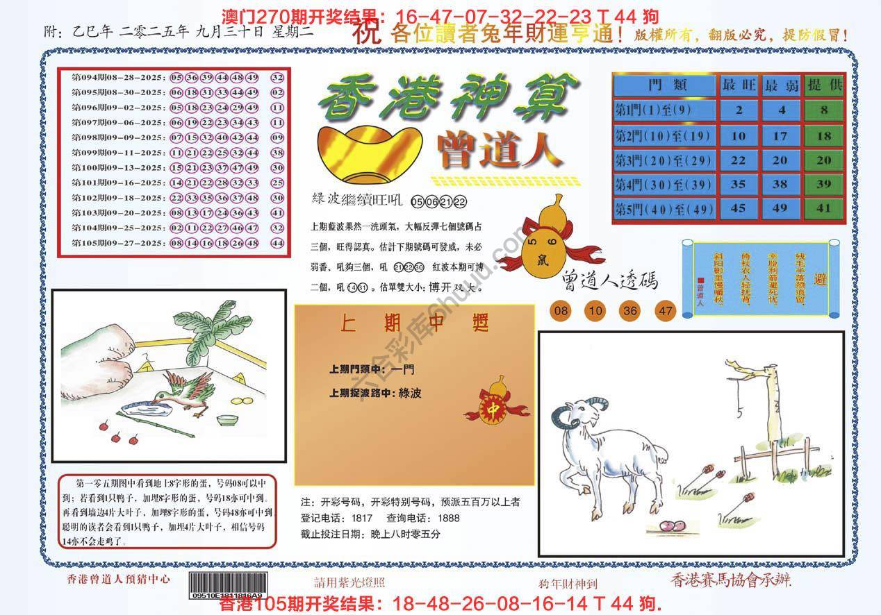 香港神算曾道人