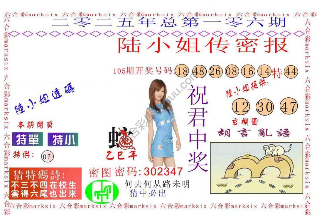 陆小姐传密