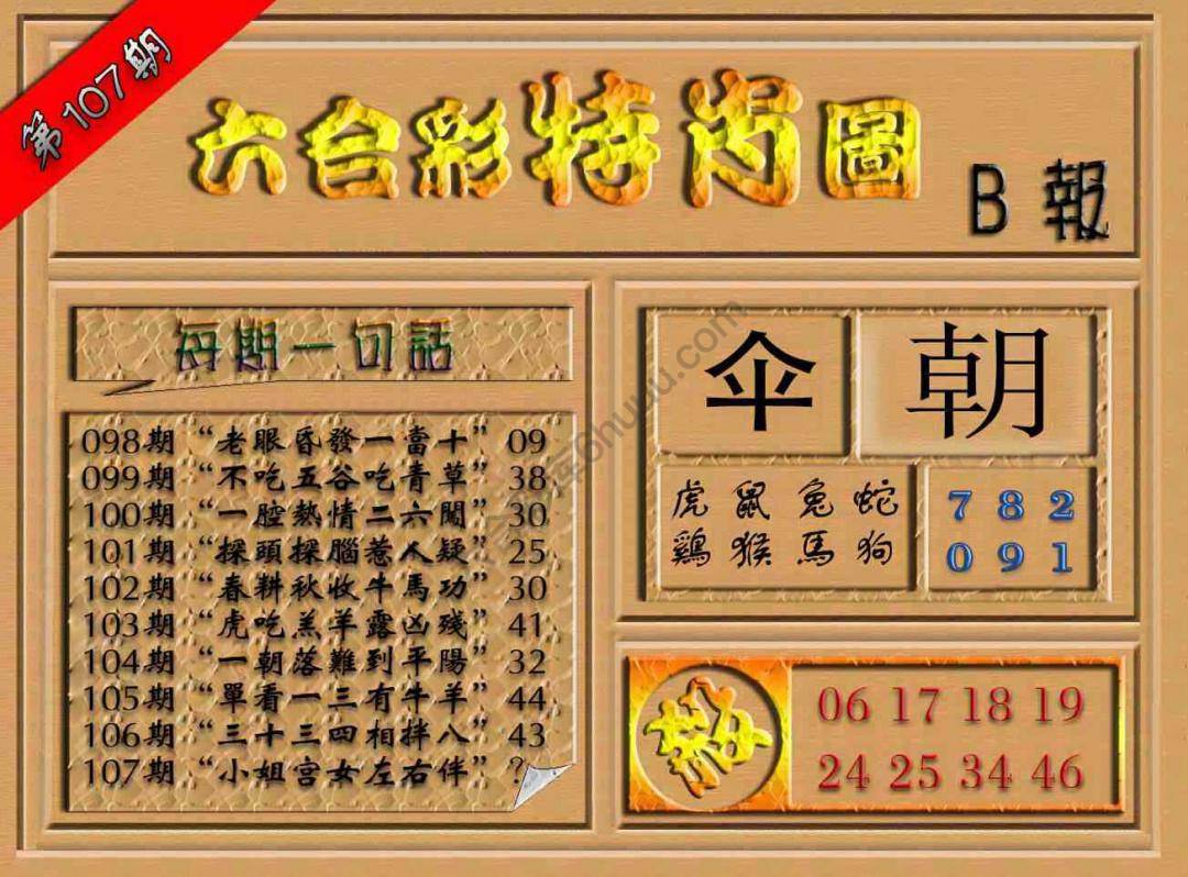 六合彩特肖图