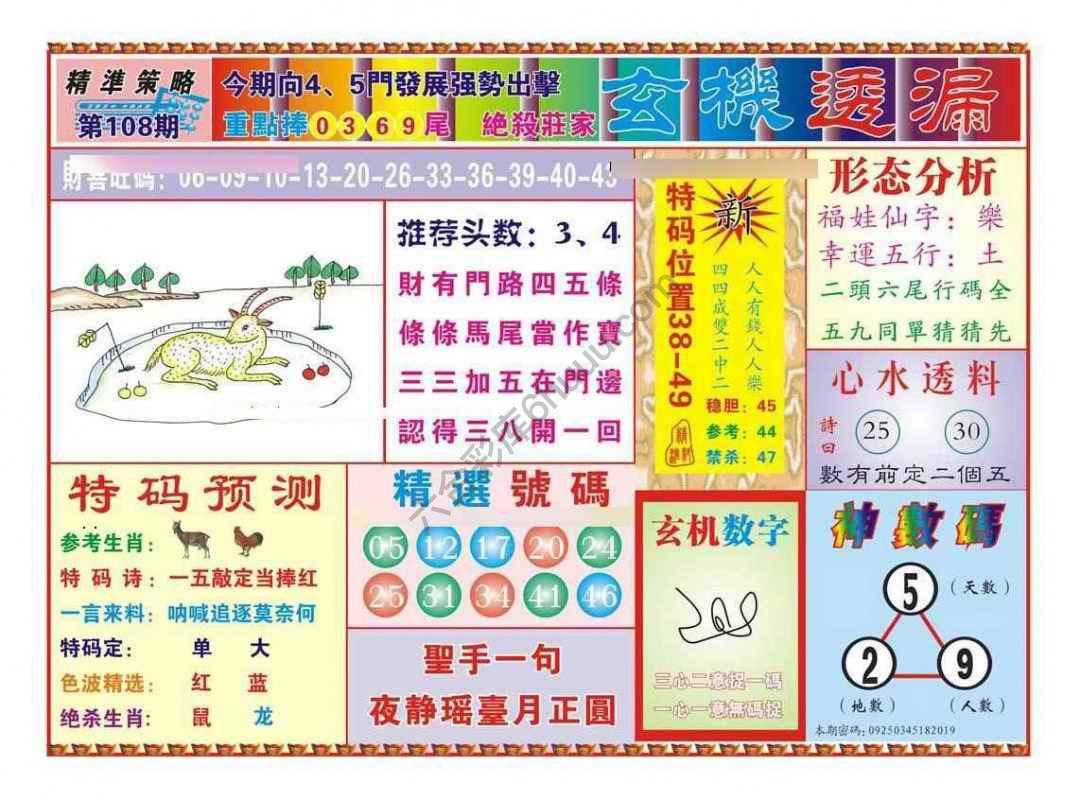 玄机透漏