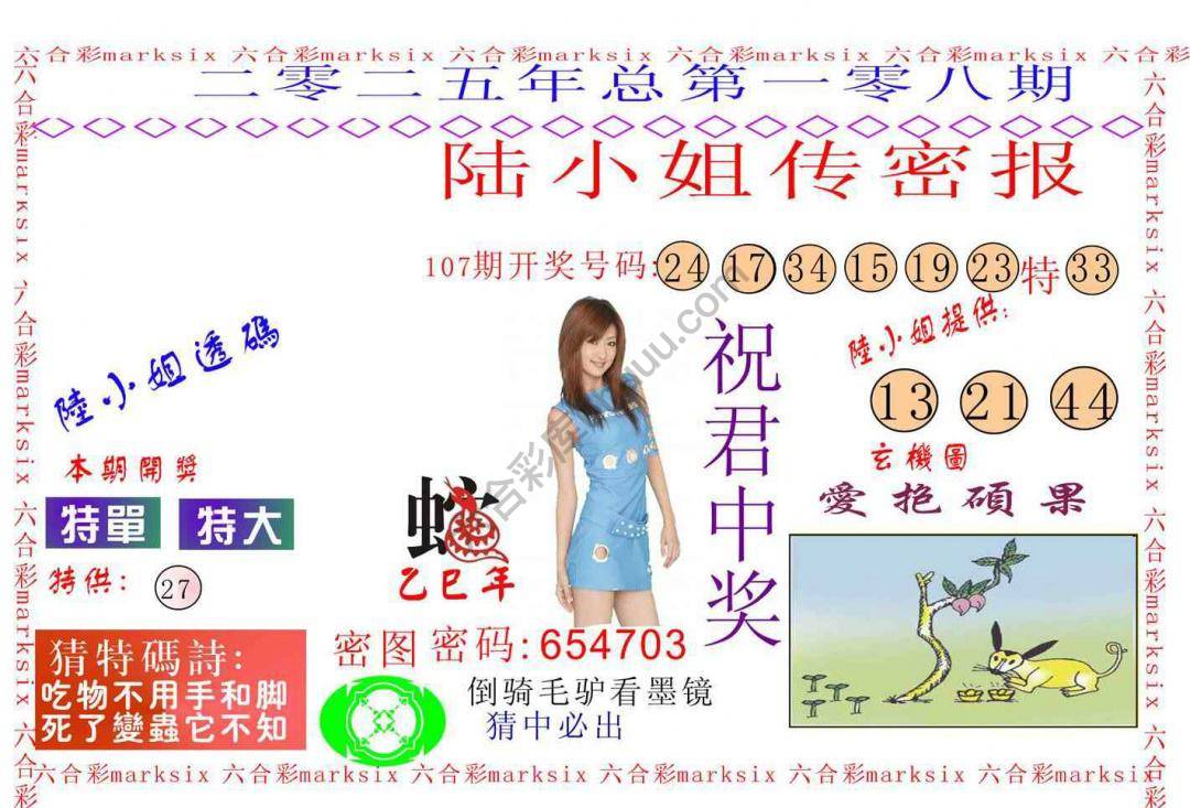陆小姐传密