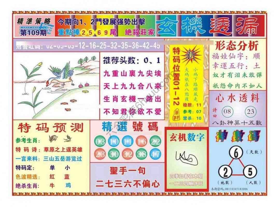 玄机透漏