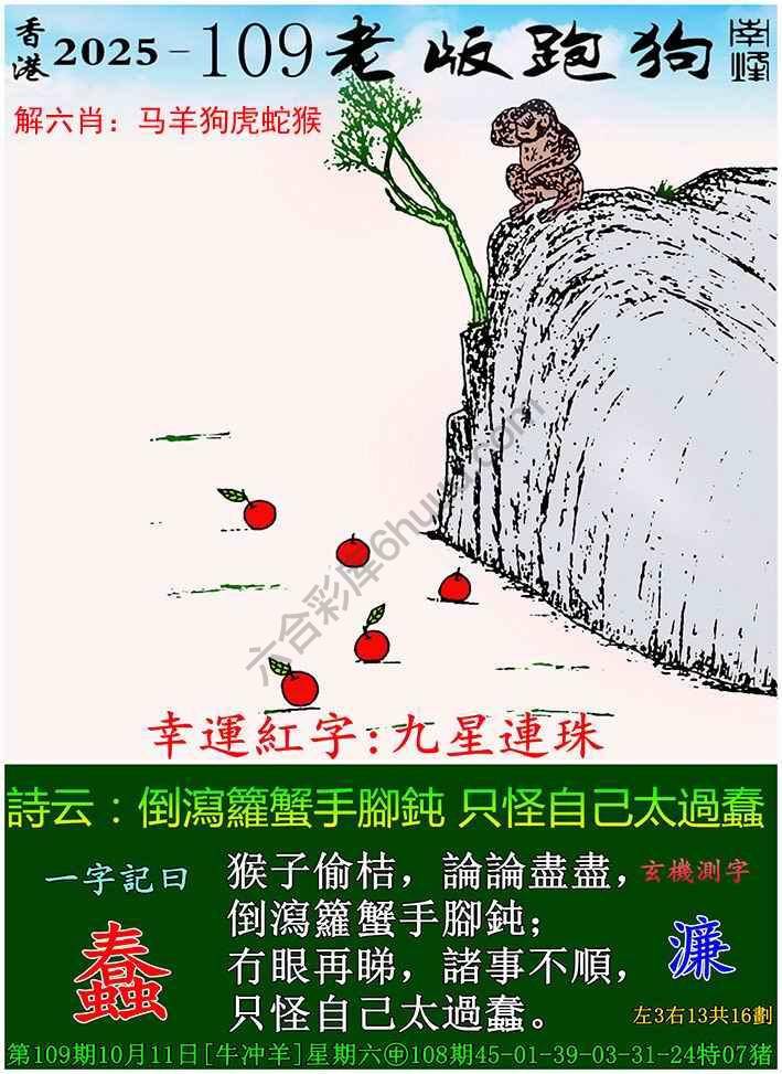 老版跑狗图