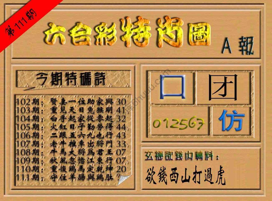 六合彩特肖图