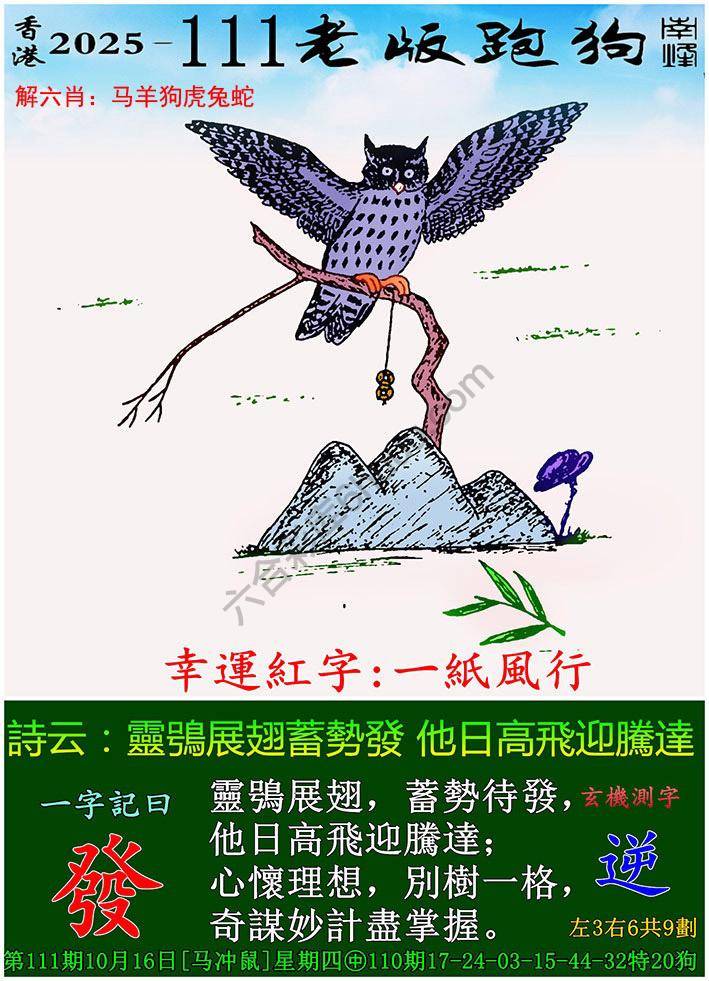 老版跑狗图