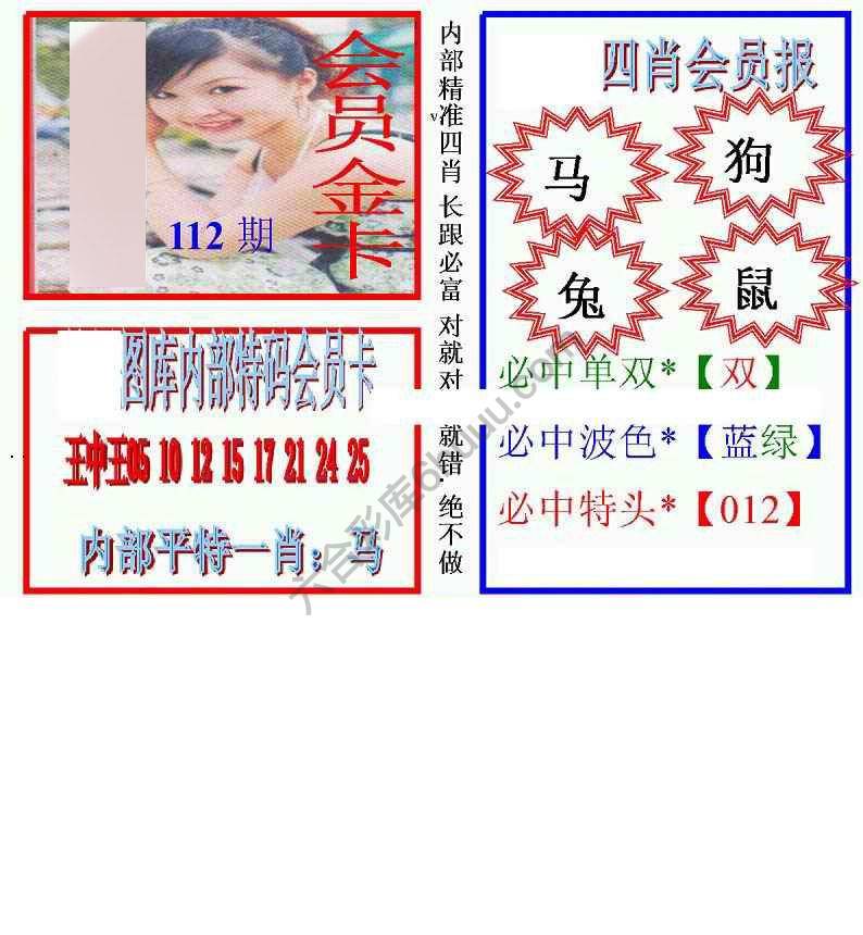 马经四肖会员报