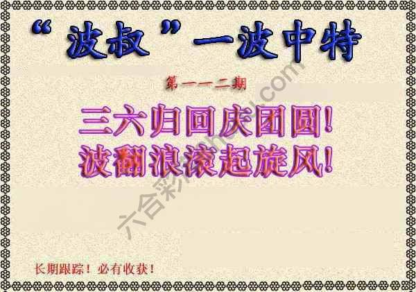 波叔一波中特