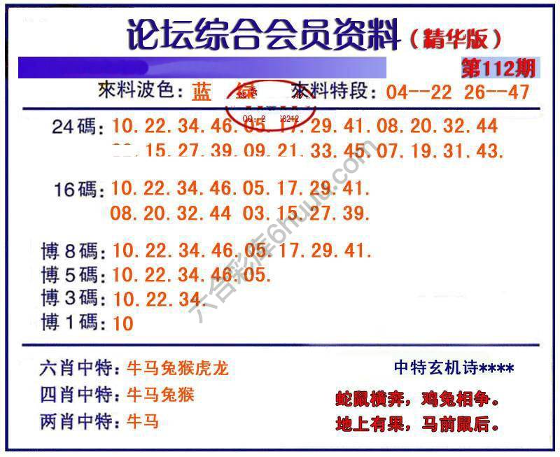 综合会员资料