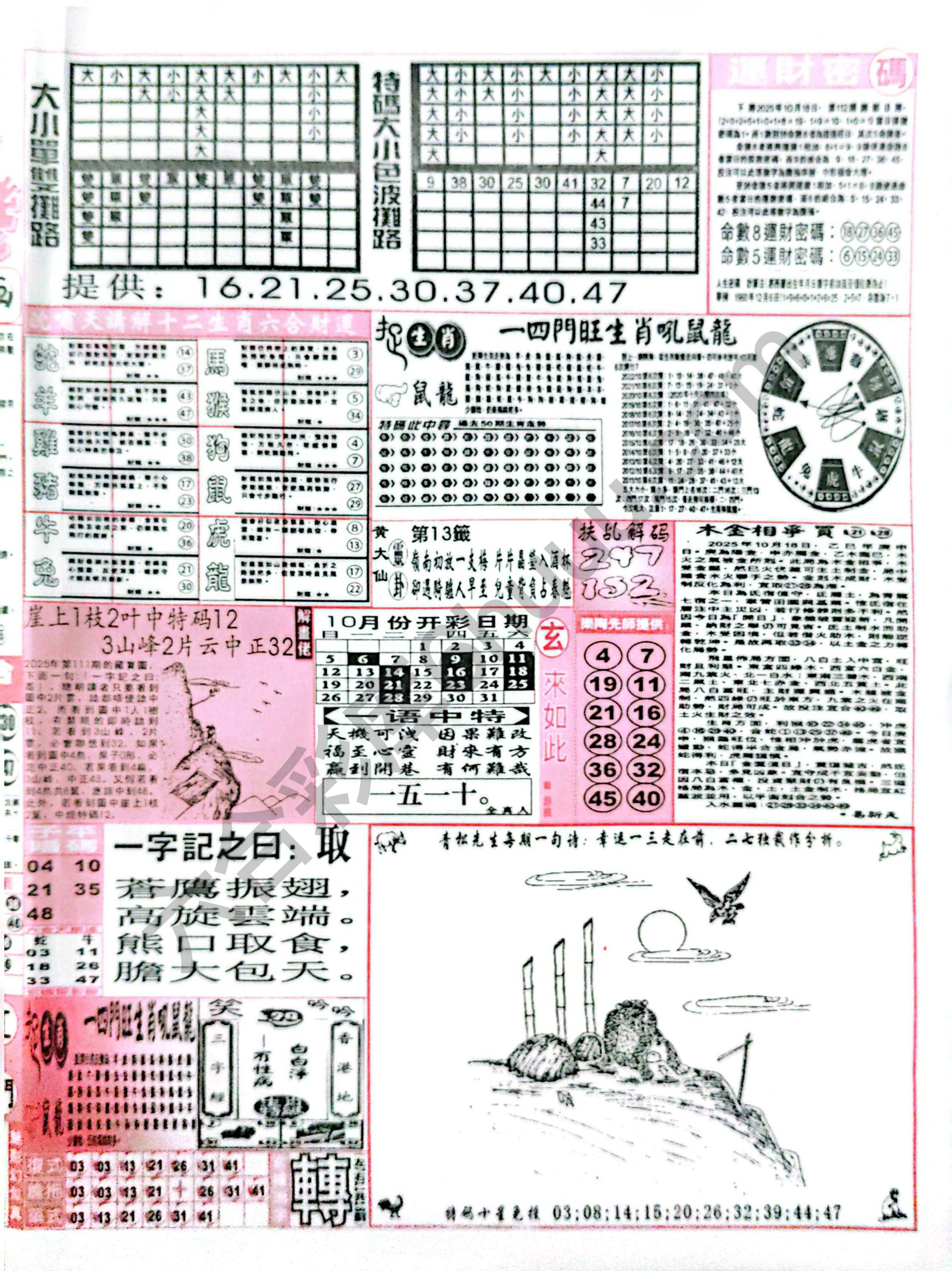 六合彩玄机