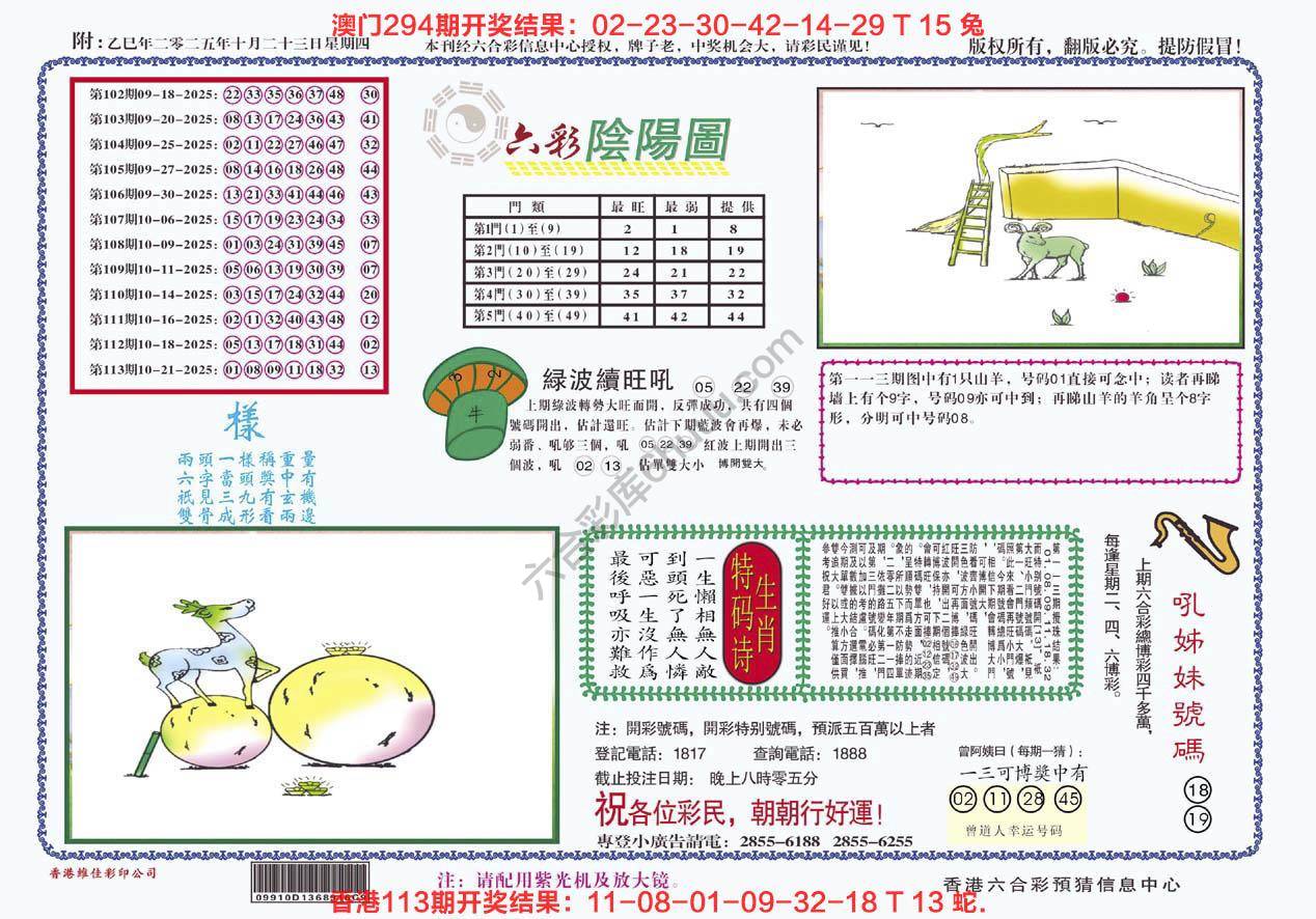 六彩阴阳图