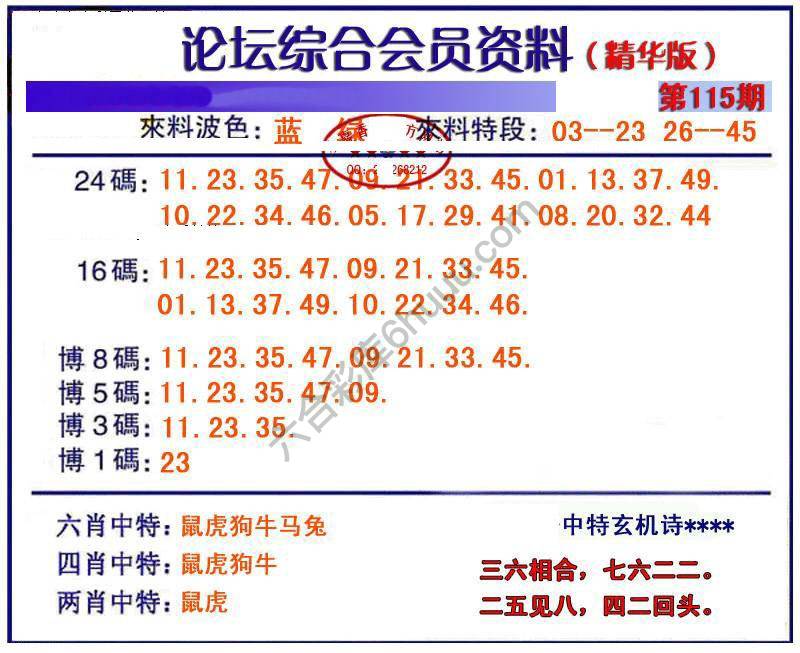 综合会员资料