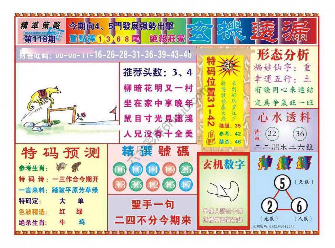 玄机透漏