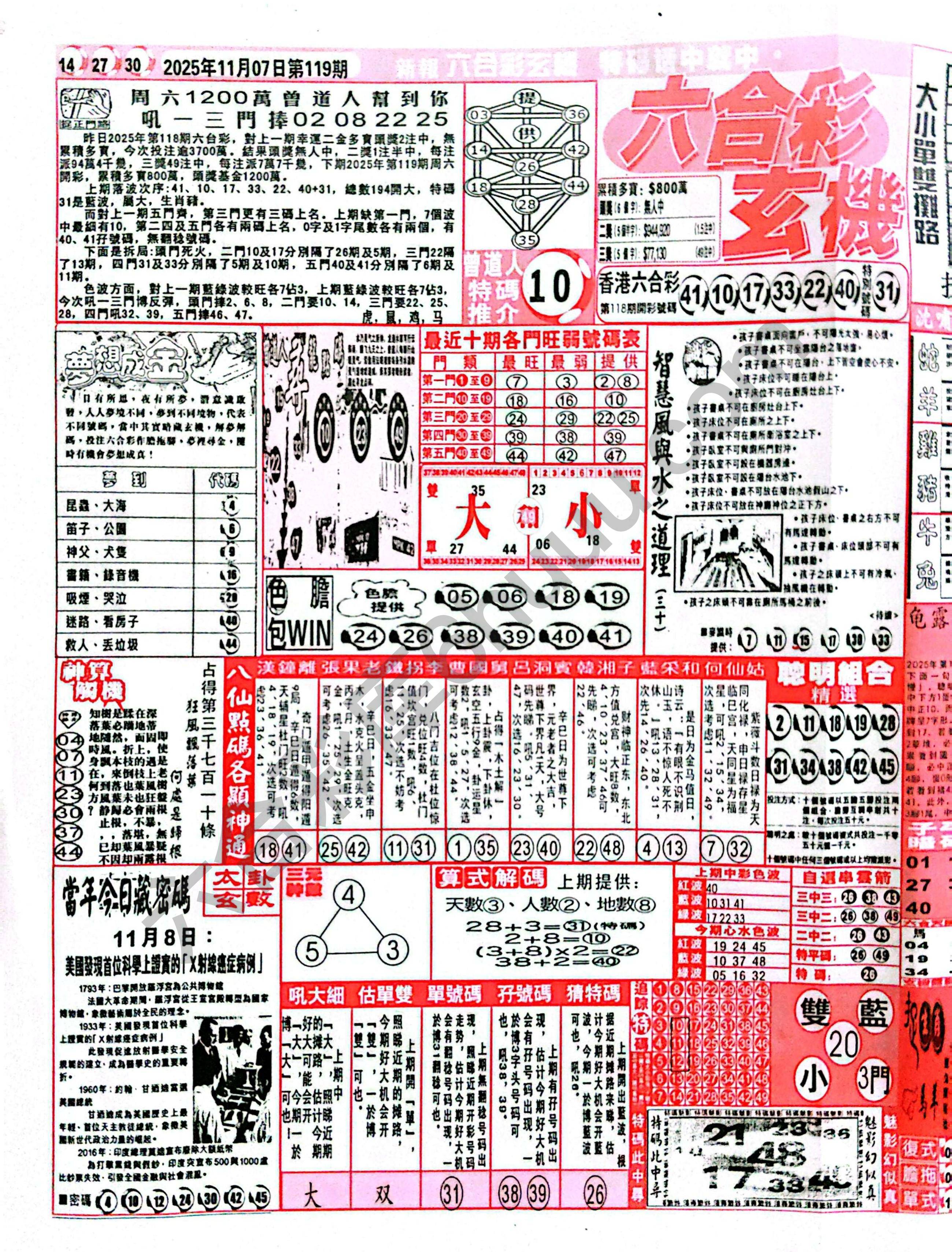 六合彩玄机