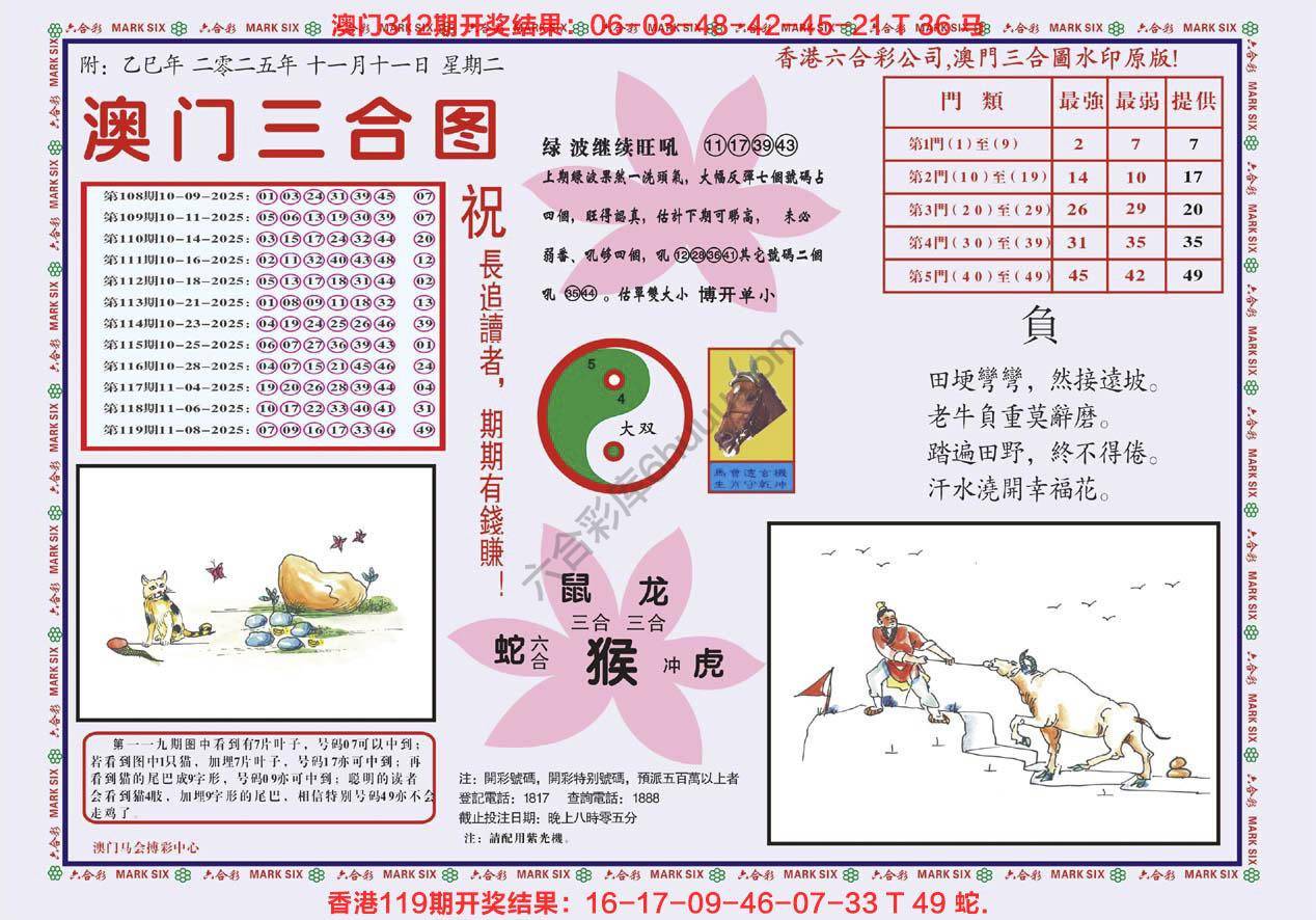 澳门三合图