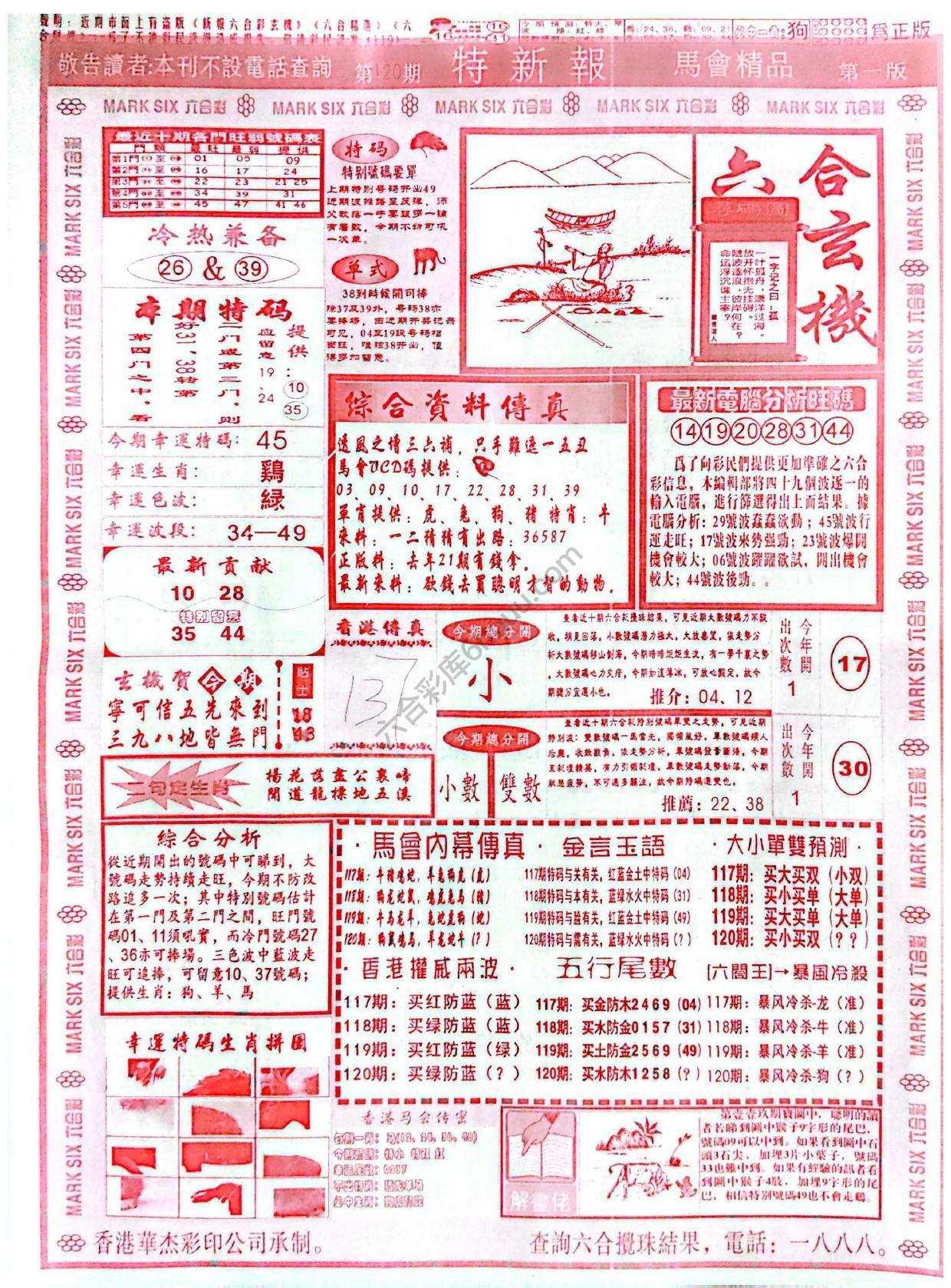 特新报大版