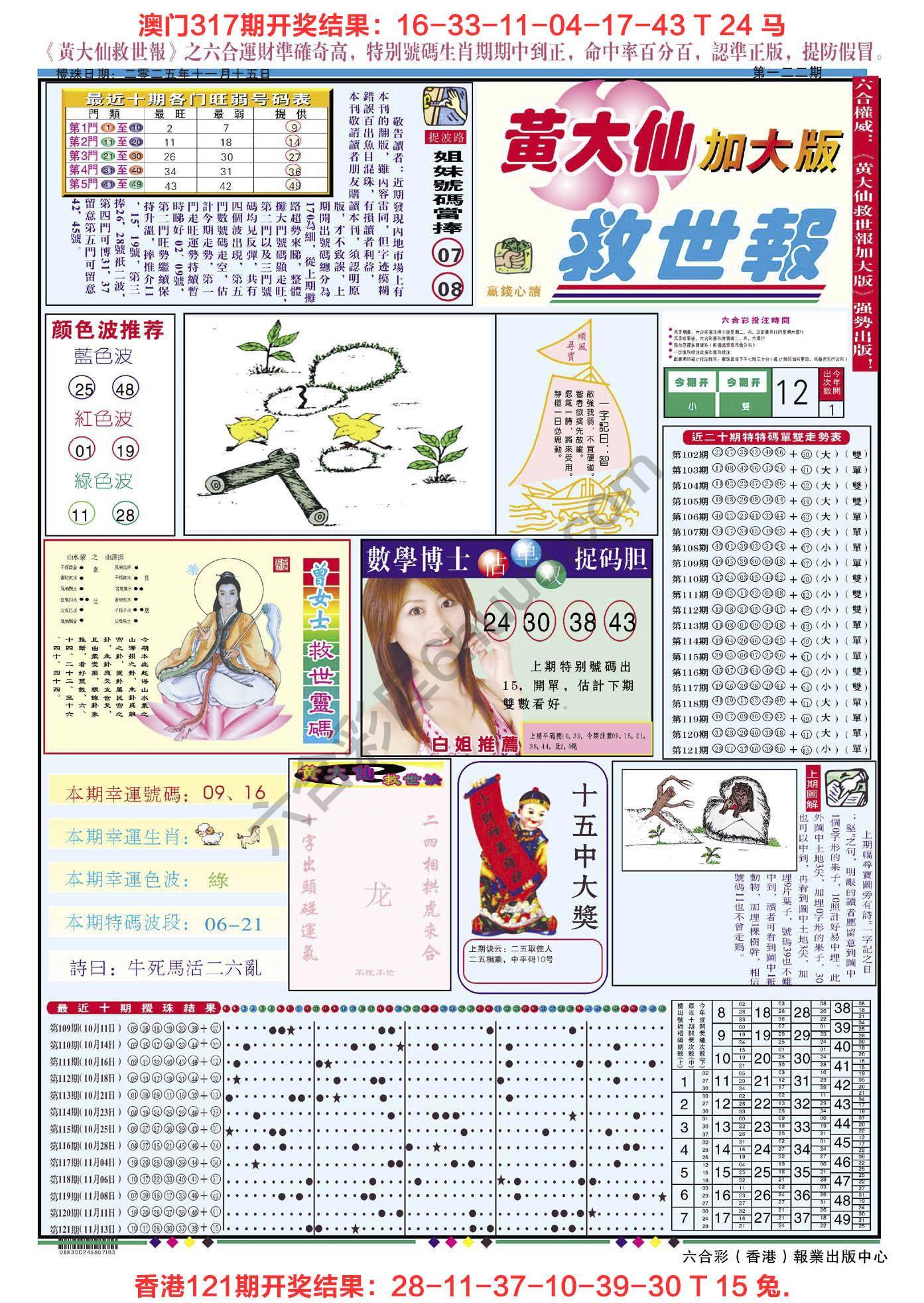 黄大仙救世报（加大版）
