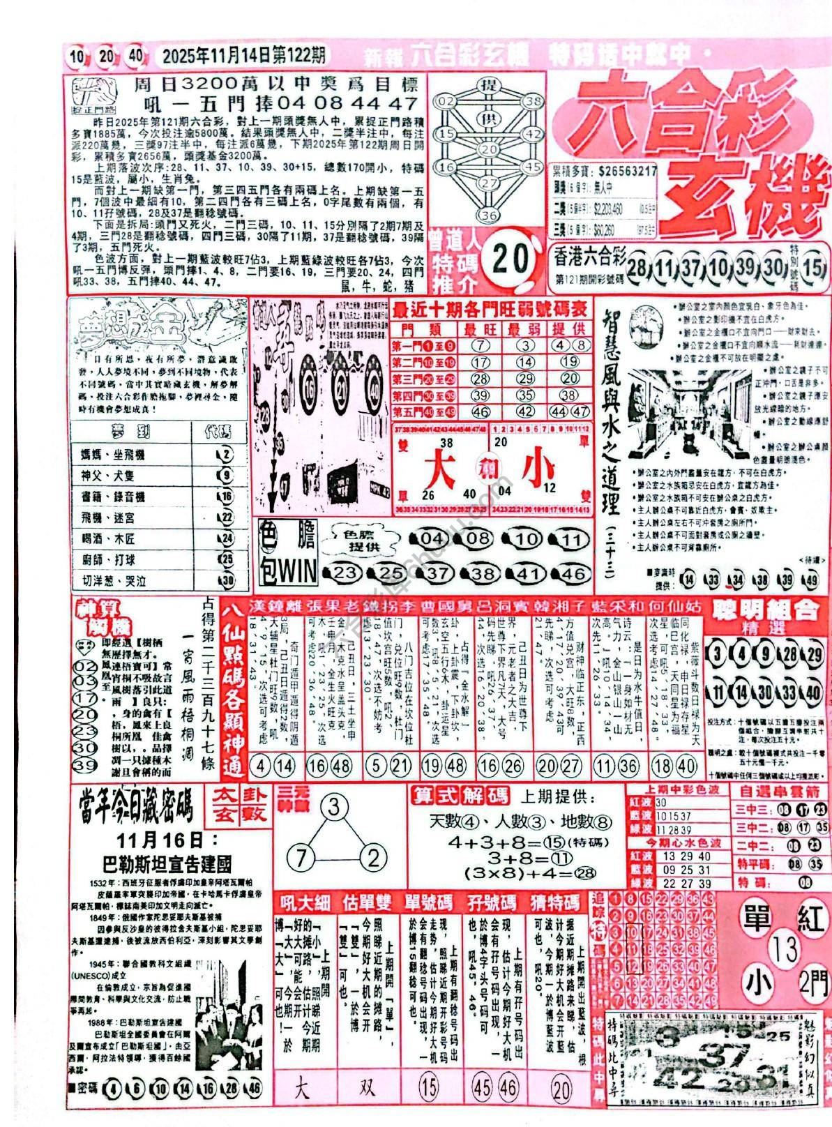 六合彩玄机